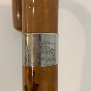 Antique Burberry made in England wood shaft black umbrella Coastal Grandmother